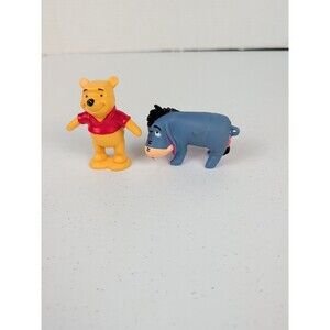 Disney Winnie the Pooh PVC 2003 & Eyeore Energizer Light Lot